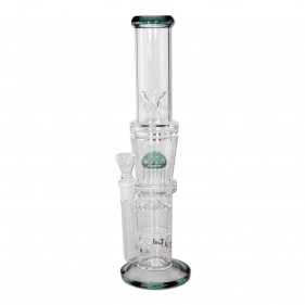 BlackLeaf Borosilikatglas Bong mit Honeycomb- und Baumperkolator Meergrün