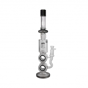 BLAZE 'Rachenkracher' Borosilikatglas Bong mit Trommelperkolator