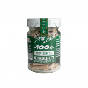 PURIZE XTRA Slim Organic Aktivkohlefilter 5,9mm 100 Stk.