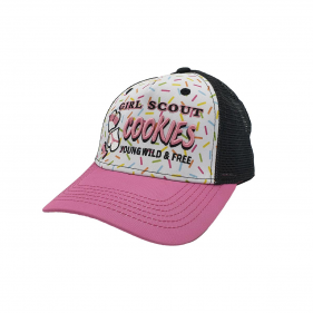 Lauren Rose 'Girl Scout Cookies' 420 Trucker Hat Basecap Pink