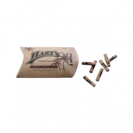 HAZYS Superflow Coconut Aktivkohlefilter 6mm 50 Stk.