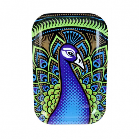 Fire-Flow 'Peacock' Tablett Rolling Tray S