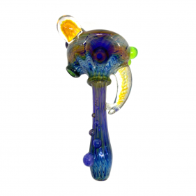Daydream Glass Glaspfeife mit 3D Spirale Blau