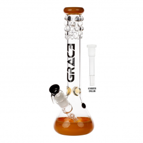 Grace Glass 'Pearl' Borosilikatglas Bong Gelb