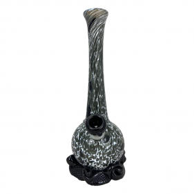 Noble Glass Small Softglas Bong GonG Schwarz-Weiß