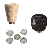 Pfeifenköpfe und Siebe